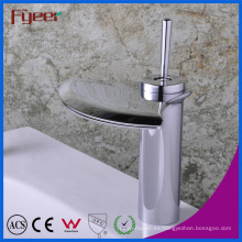 Fyeer cascada Crative en forma de abanico de un solo toque grifo mezclador de agua grifo lavabo cuenca del baño